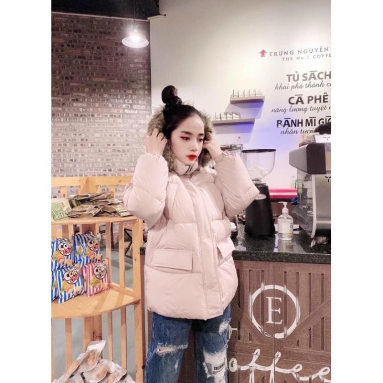 Áo phao mũ lông quảng châu cao cấp. | BigBuy360 - bigbuy360.vn