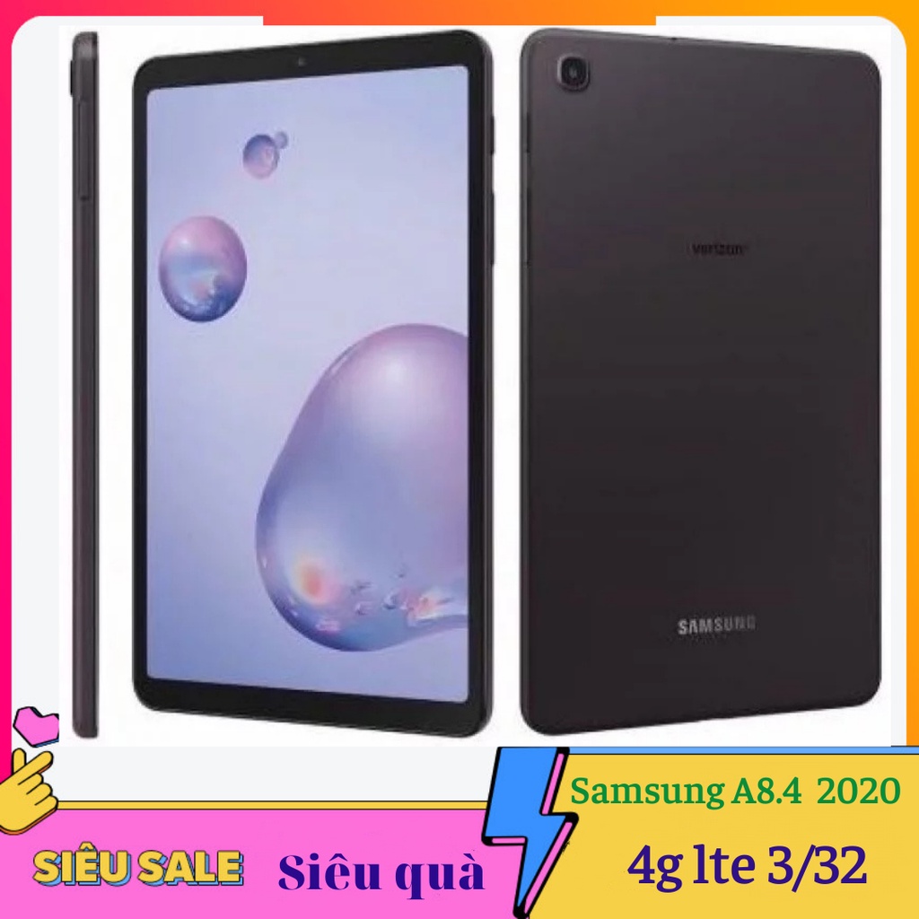 Máy tính bảng Samsung Galaxy Tab A 8.4 2020 3/32/4g lte/Likenew 99%+2 pm vip tienganh123, luyenthi123 trọn đời máy