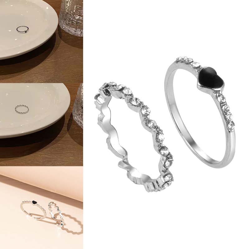 Nhẫn Màu Đen Phong Cách Hàn Quốc Thời Trang Cho Nữ