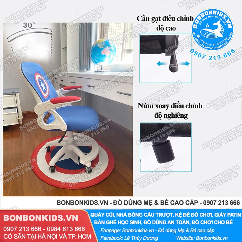 Bộ bàn ghế học sinh Hello Kitty ( Bàn học thông minh G510 + Ghế xoay Capital) | BigBuy360 - bigbuy360.vn