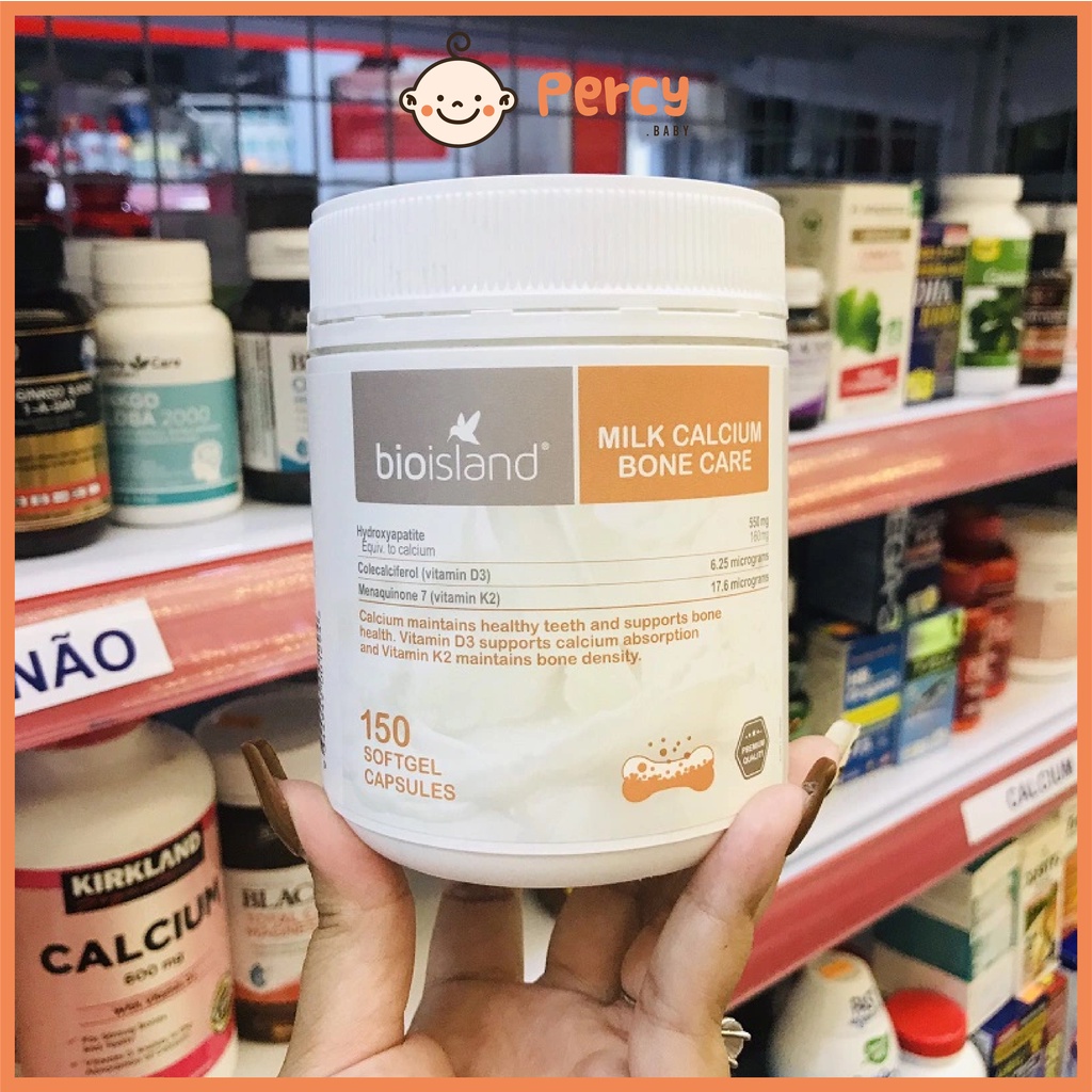 Viên Uống Bổ Sung Canxi Bioisland Milk Calcium Bone Care 150 viên