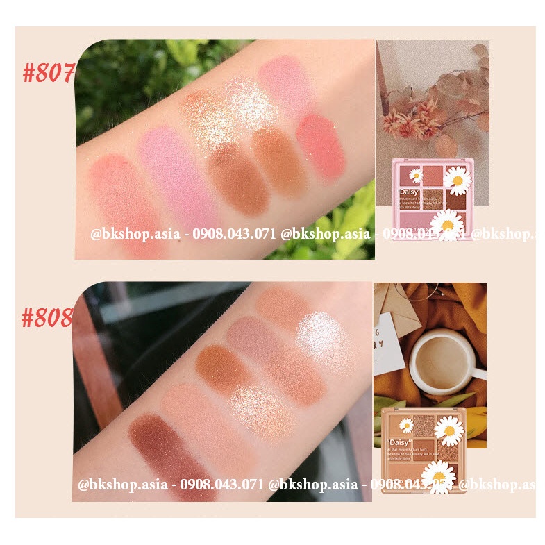 (Auth) Phấn mắt hoa cúc Gogo Tales Daisy #GT181, phấn mắt có nhũ lấp lánh siêu xinh- Nội địa Trung
