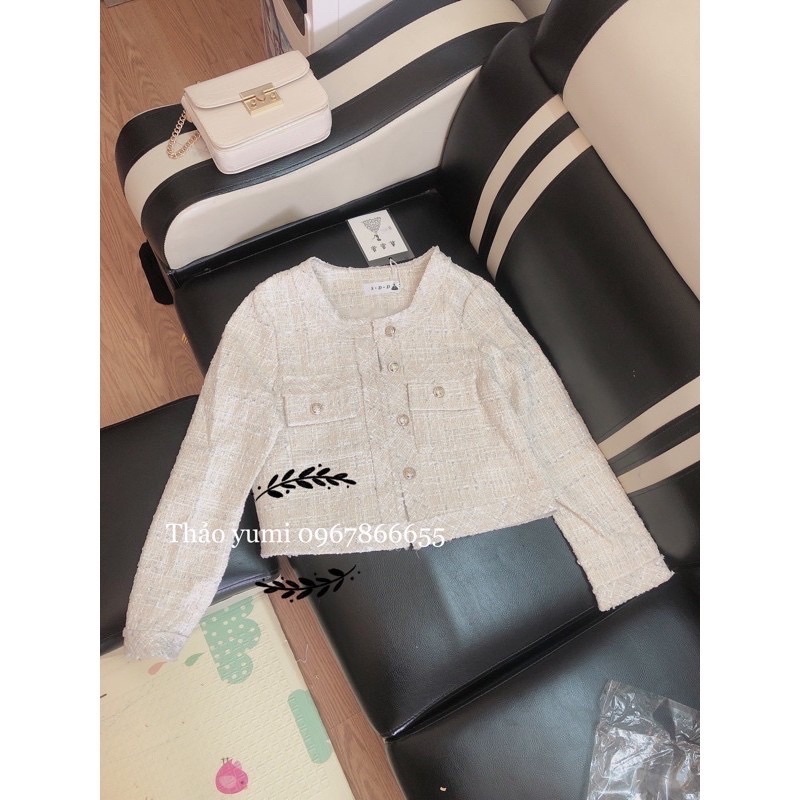 áo khoác dạ tweed túi ngực sz ml (sẵn) | BigBuy360 - bigbuy360.vn