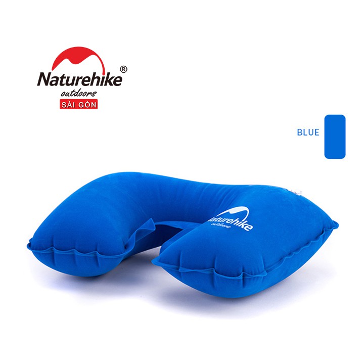 [SIÊU RẺ] Gối Hơi Chữ U Dã Ngoại Naturehike NH15A003-L Làm Từ PVC Nhung Thích Hợp Cắm Trại, Leo Núi, Du Lịch - NATUHAI