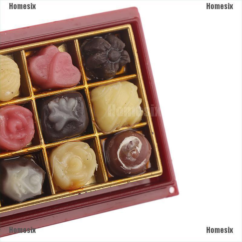 [HoMSI] 1/6 Dollhouse Mini Moon Cake Chocolate Model Kitchen Food Toy Doll House Decor SUU