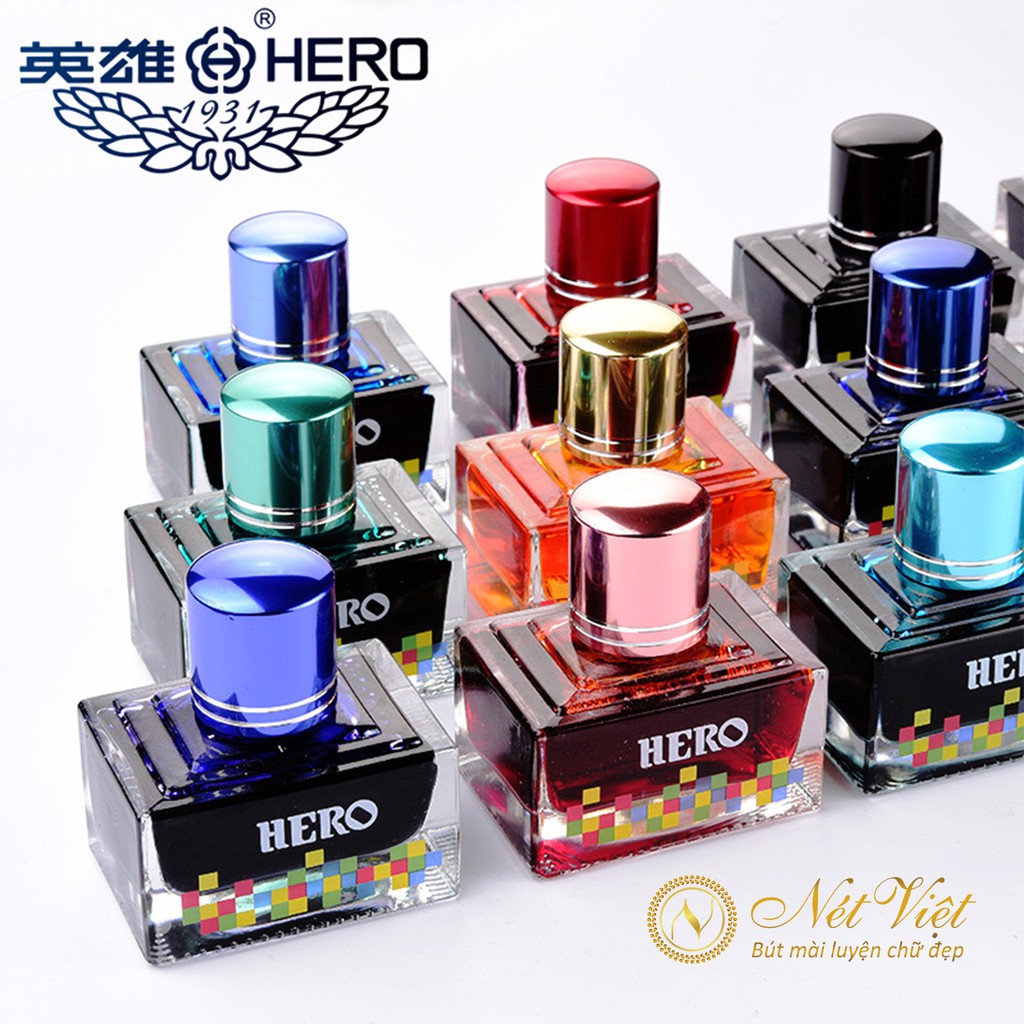 Mực bút máy Hero 40ml cao cấp chuyên dùng Luyện chữ đẹp