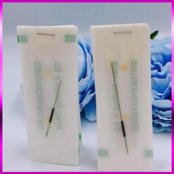 kim 3 ngắn (xanh biển/xanh lá)_dùng cho máy thần thánh kim ngăn _dụng cụ phun xăm - DCPX Eve