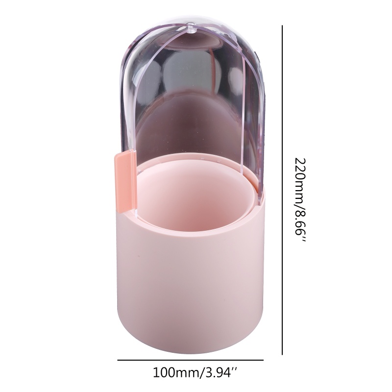 Giá Đỡ Cọ Trang Điểm 12 Lỗ Có Nắp Đậy Tiện Lợi