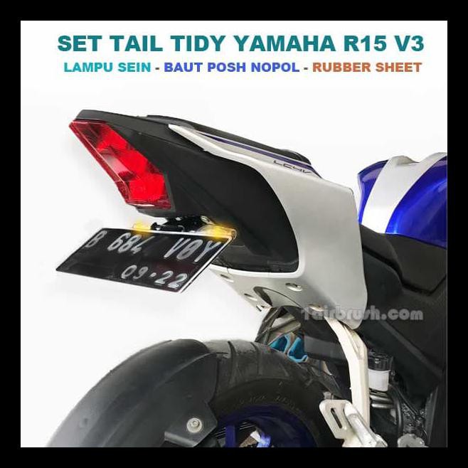 Giá Đỡ Biển Số Và Đèn Xi Nhan Gắn Đuôi Xe Yamaha R15 V3