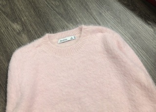 <CÓ SẴN> Croptop len lông thỏ