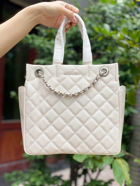 Túi công sở màu trắng size 24cm