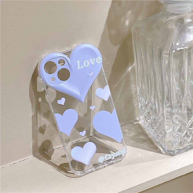 Ốp lưng iphone Ốp Điện Thoại Hình Trái Tim Cho iPhone13ProMax/11/12/X/XR/Xsmax/6/7/8Plus Dinuo case