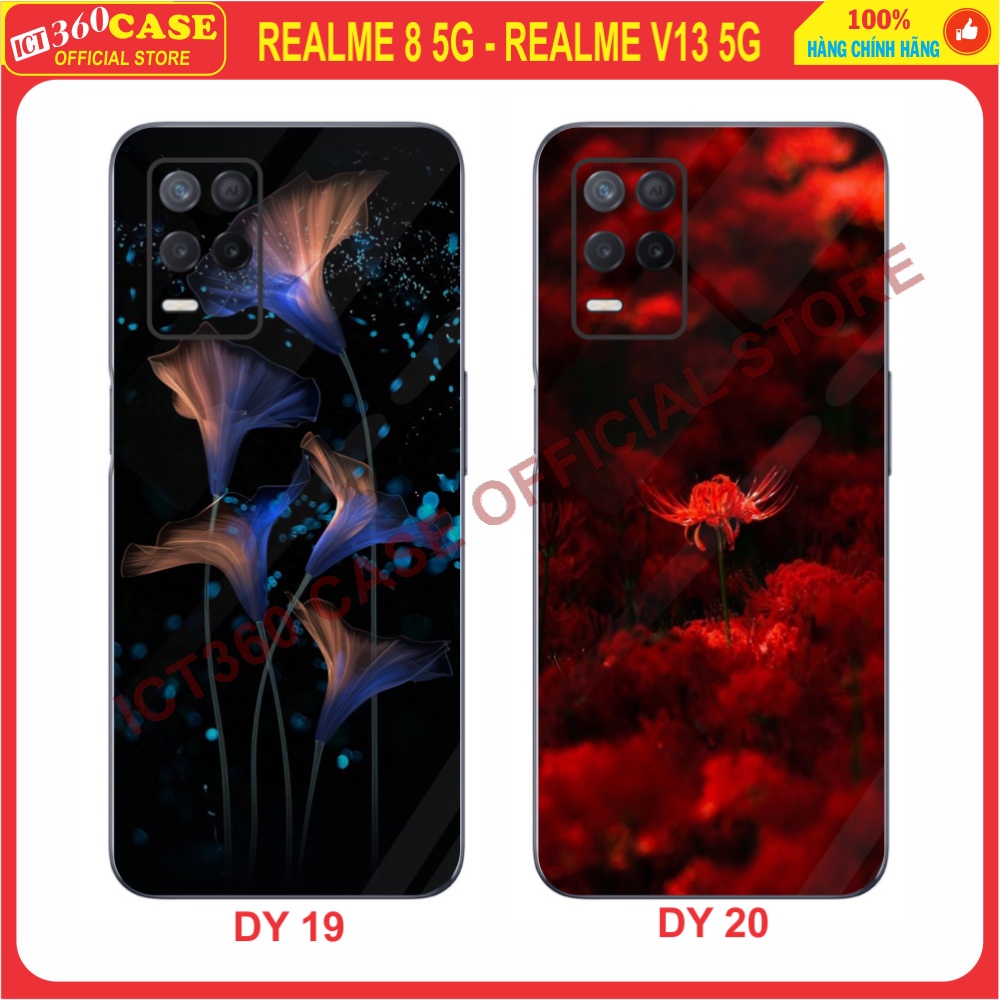 Ốp lưng kính Realme 8 5G, Realme V13 5G - Nhận in ảnh theo yêu cầu