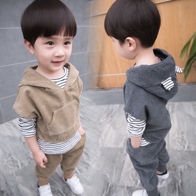 Set 3 quần áo công tử rời  phù hợp cho bé thừ 0-6 tuổi
