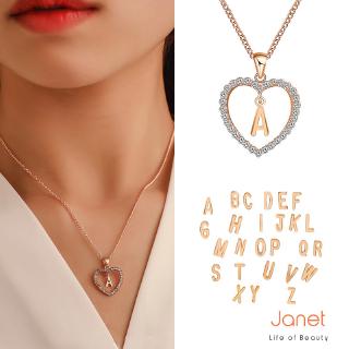 Dây Chuyền Mặt Hình 26 Chữ Cái 18K Đính Pha Lê Cao Cấp