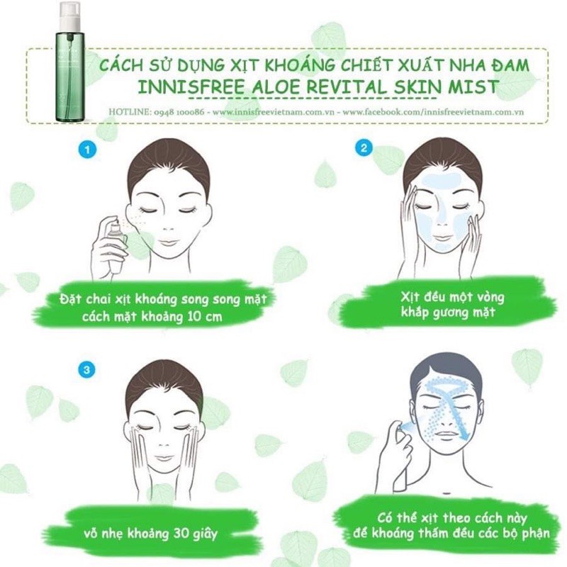 Xịt Khoáng Innisfree Aloe Revital Skin Mist 120ml