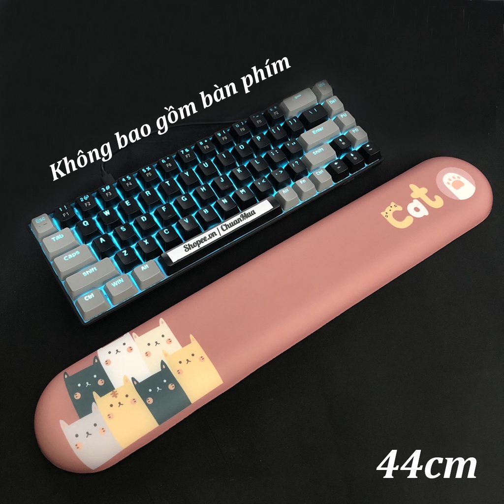 Đệm Kê Tay Gõ Bàn Phím Silicon 3D (Lót Chuột Miếng Đỡ Keyboard Hand Rest Corgi Husky Bulldog.. cực cute dễ thương )