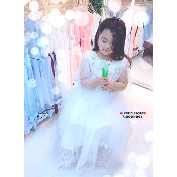 👑ĐẦM CÔNG CHÚA Dự Tiệc Cao Cấp *SIZE ĐẠI* CHO BÉ GÁI. Đầm công chúa dáng dài bồng bềnh xinh đẹp cho bé gái. Hàng QCCC