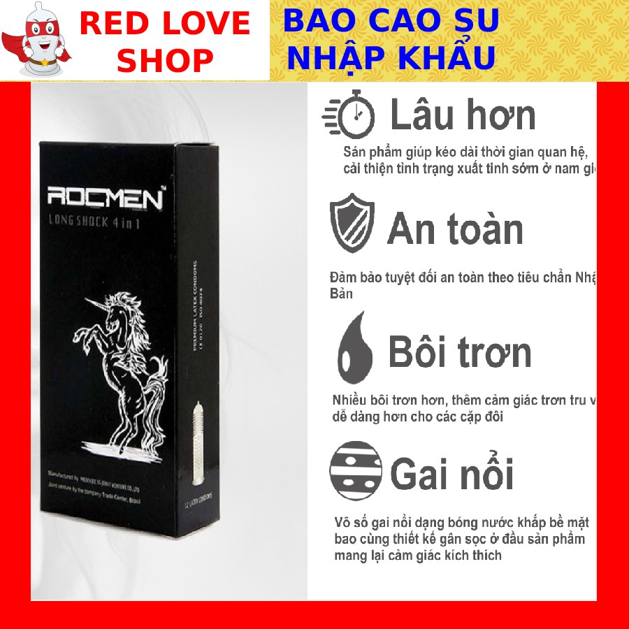 Bao cao su Rocmen kéo dài thời gian GÂN GAI ✅ MALAYSIA