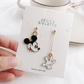 🍄🍄Bông tai mạ bạc 925 hình chuột Mickey đơn giản phong cách Hàn quốc