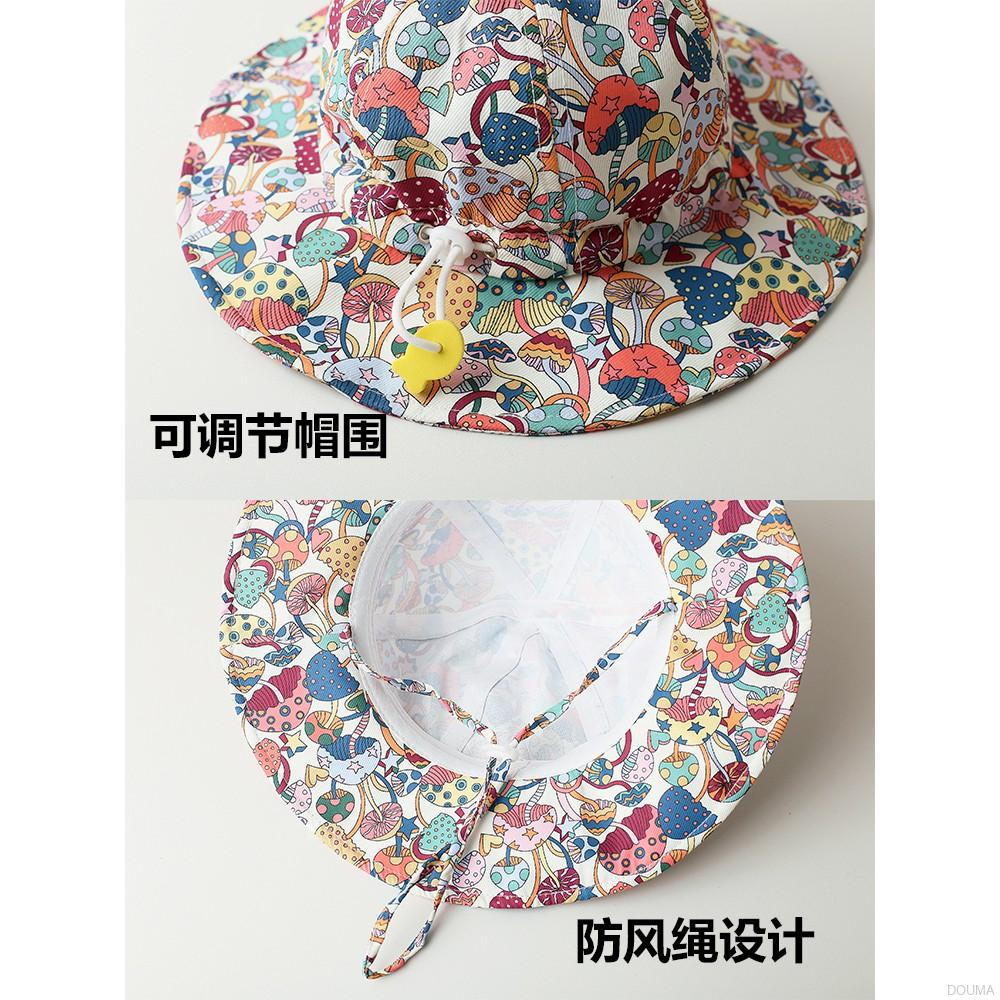 Mũ nồi hỗ trợ che nắng in họa tiết hoạt hình động vật thời trang mùa hè cho bé
