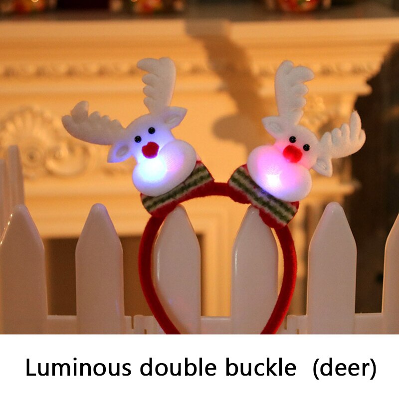 Cài tóc Giáng sinh có đèn LED phát sáng kiểu dáng đa dạng