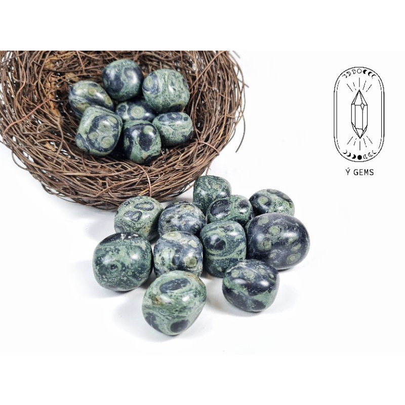 Tumbled Kambaba Jasper tự nhiên dùng thanh tẩy bài Tarot, làm handmade, reiki healing, sưu tầm trưng bày...