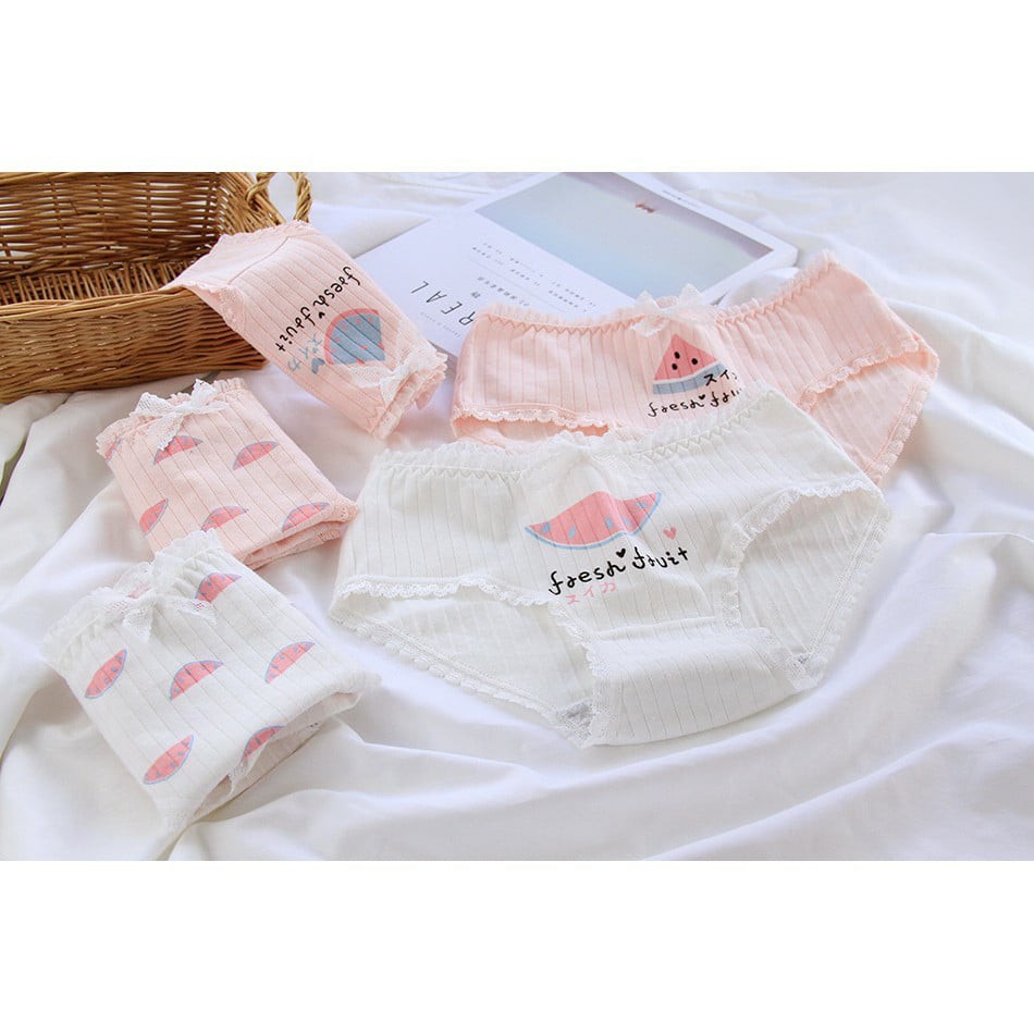 Quần Lót Cotton Hình Dưa Hấu Dễ Thương