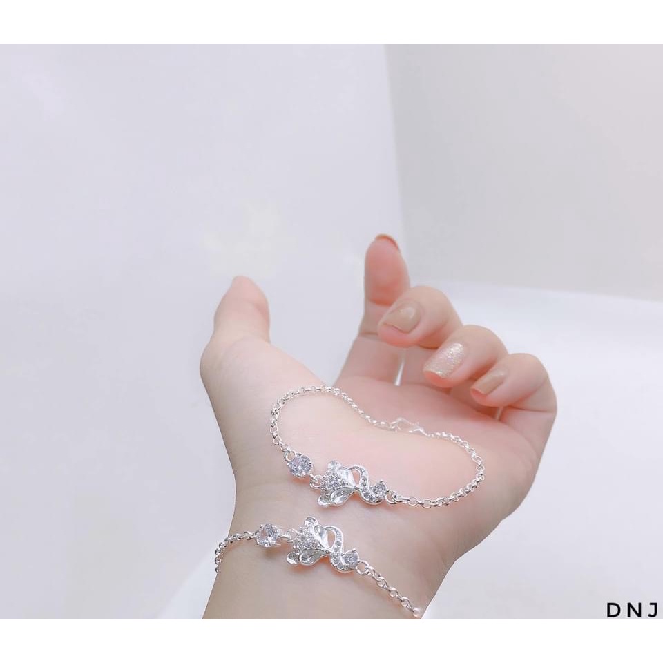 Lắc tay hồ ly may mắn tình duyên chuẩn bạc ta sáng đẹp - Kho sỉ bạc Nhất Linh