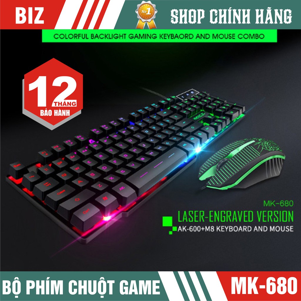 Bộ phím chuột giả cơ Chuyên Game IMICE MK-680 Chính hãng - Bảo hành 12 tháng !!!