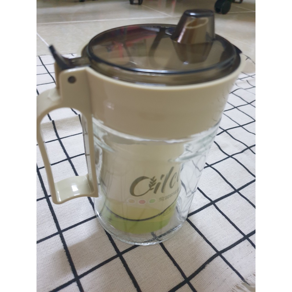 Bình Rót Dầu Dung Tích 550ml, Có Lỗ Rót Dầu Vào, Nghiêng Là Dầu Đổ Ra, C15cm x R10cm (ảnh thật)