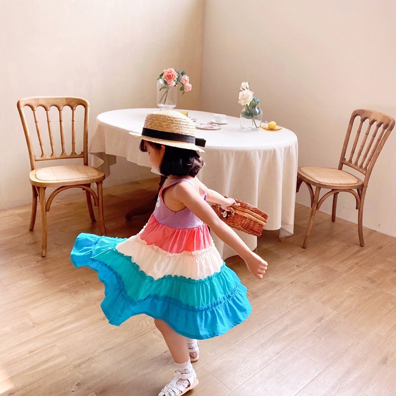 Trẻ Em Ăn Mặc Bé Gái Thời Trang Thỏ Cầu Vồng Hoạt Hình