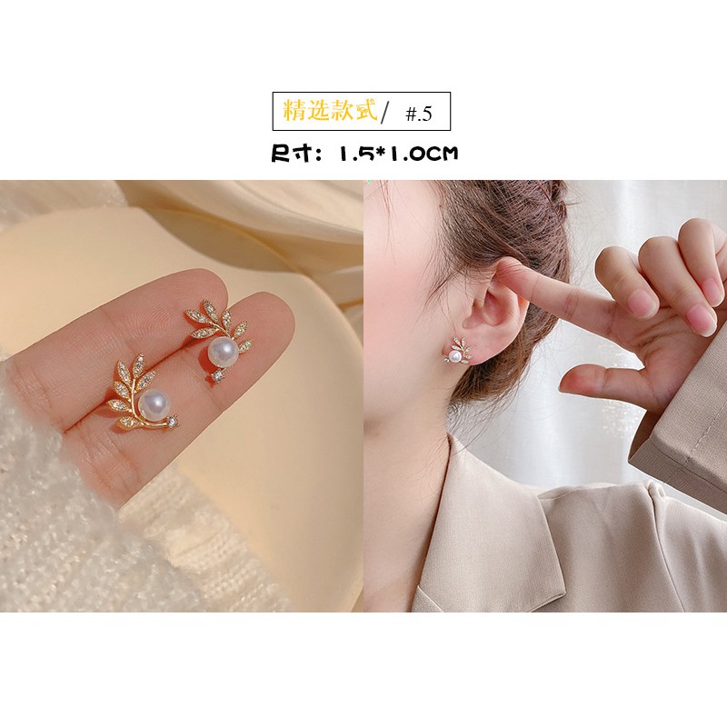 Bông tai ngọc trai bạc 925