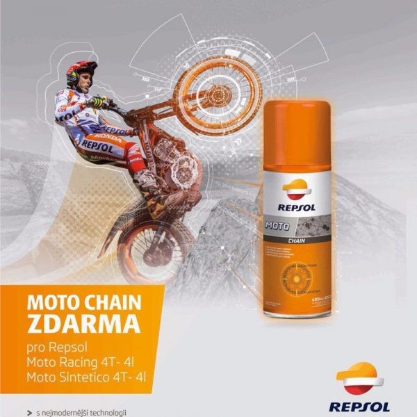 CHAI XỊT DƯỠNG SÊN REPSOL MOTO CHAIN LUBE 400ML