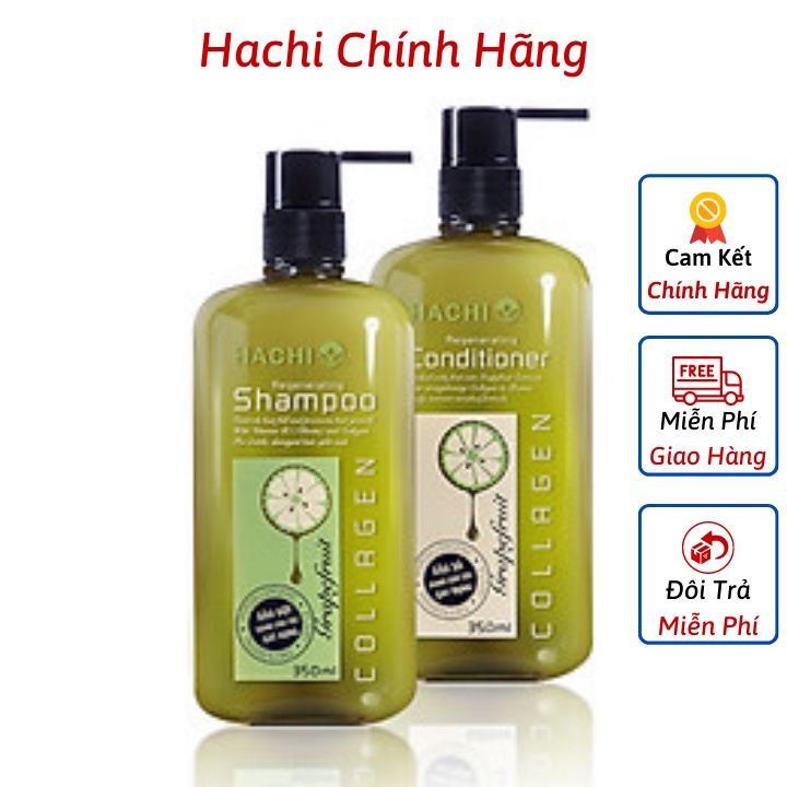 Dầu gội đầu bưởi Hachi dành cho tóc gãy rụng - Dầu gội cặp HACHI VIETNAM ngăn ngừa gãy rụng giúp tóc khỏe