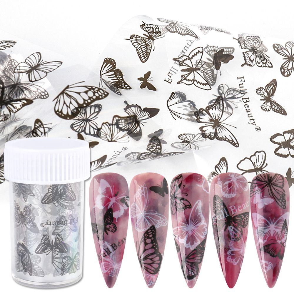 Giấy Foil Họa Tiết Bướm Dùng Trang Trí Móng Tay DIY