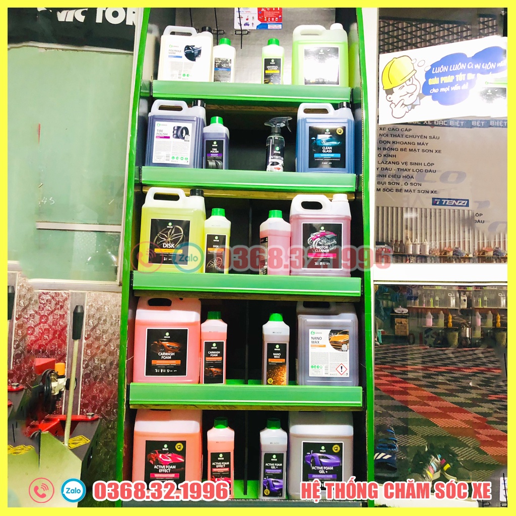 Nước Rửa Xe Siêu Bọt Tuyết - Dung Dịch Rửa Xe Ô tô, Xe Máy Cao Cấp Grass Carwash Foam 1L- Hàng Chính Hãng