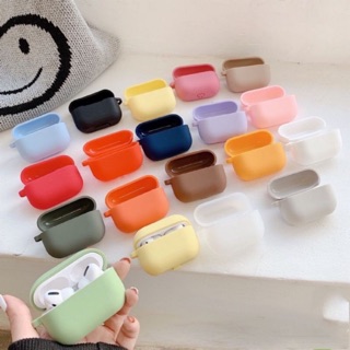 🌟 HÀNG LOẠI 1 🌟18 màu thời trang Case airpod 1 2 Pro ( Airpods 3 ) 🌟 Vỏ Bao silicon dẻo trơn đựng tai nghe không dây✨