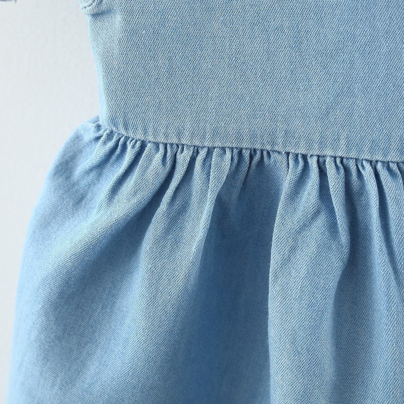 Váy bò ,đầm jean cho bé gái chất vải mềm thoáng mát hàng Quảng Châu cao cấp cho bé gái từ 1-4 tuổi .Cam baby store