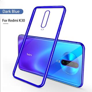 Xiaomi Redmi K30 mobile phone case electroplating transparent soft shell is suitable for Redmi K30 transparent ultra-thin drop-proof dustproof protective cover