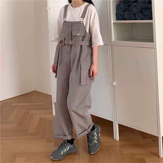 [ORDER] Yếm quần khaki kèm nịt eo unisex | BigBuy360 - bigbuy360.vn