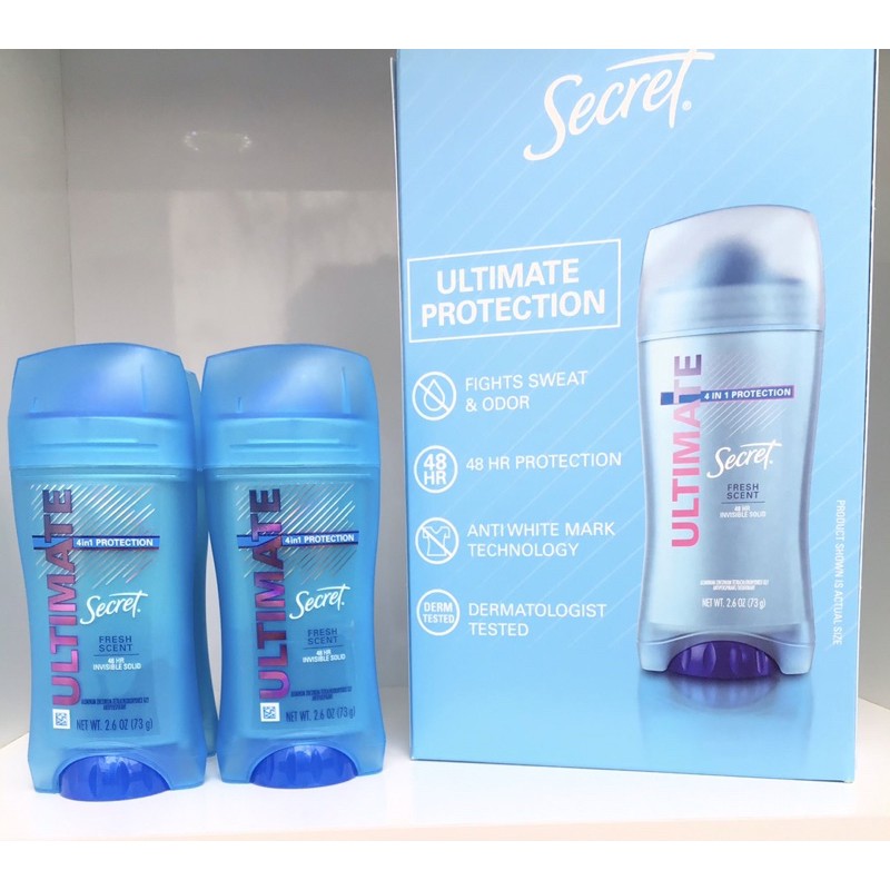 Có sẵn- Lăn khử mùi dạng sáp Secret Ultimate Fresh Scent 73g- Hàng Mỹ