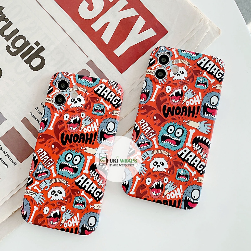 Tấm dán Skin Mặt Sau Quái Vật FULL VIỀN Dành Cho 13ProMax 12ProMax 11ProMax X XS XR XSMAX - FukiShop