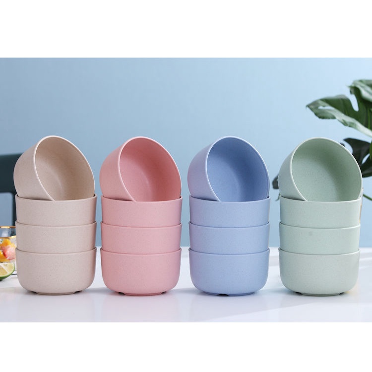 Tô Ăn Bằng Nhựa Lúa Mạch Chống Sốc Phong Cách Nhật Bản Cho Bé