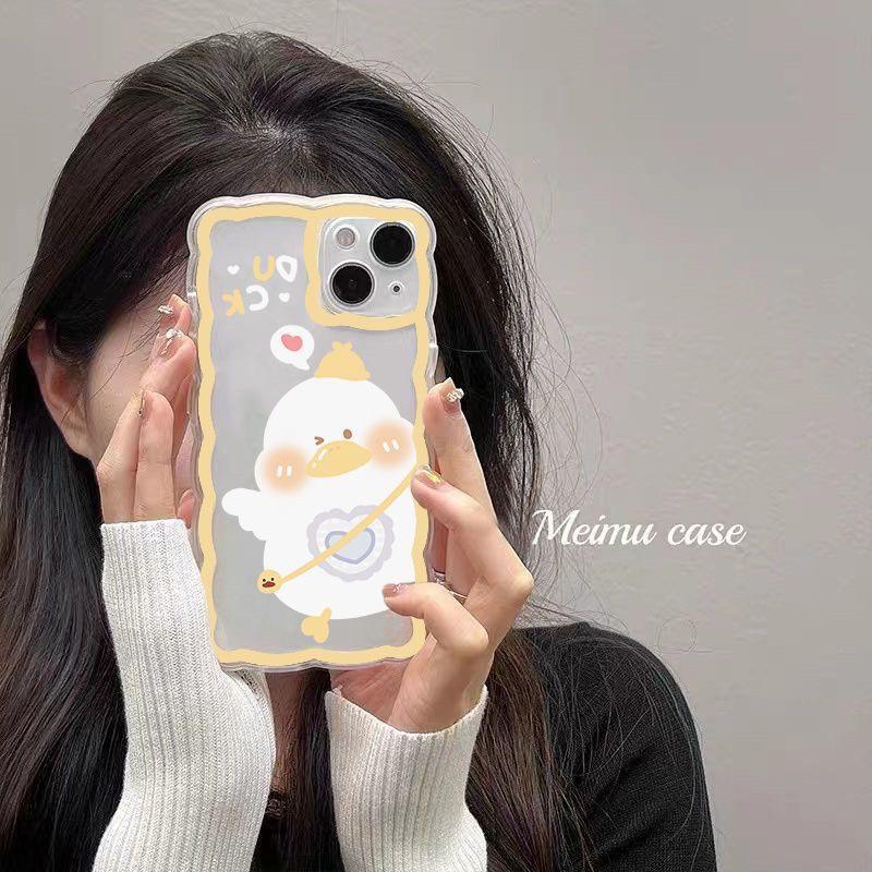 Ốp lưng iphone trong Lượn Sóng Vịt Vàng Cute 7/8/7plus/8plus/x/xsmax/Xr/11/11pro/11promax/12/12promax/13/14/pro/promax