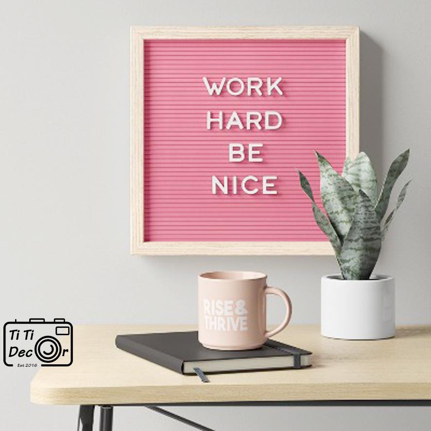 Bảng nỉ ghép chữ trang trí chụp ảnh, decor nhà cửa, cửa hàng