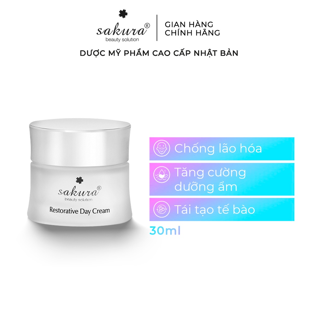 Kem dưỡng phục hồi chống lão hoá da ban ngày Sakura Restorative Day Cream 30g