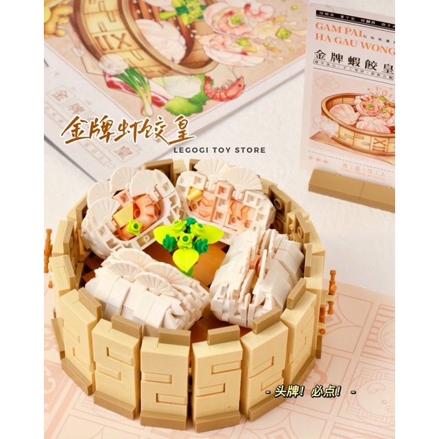 Đồ chơi xếp hình Legogi SET DIMSUM TRÀ LOZ MINI 1260 1261 1262 1263 1264 1265 mô hình lắp ráp lắp ghép