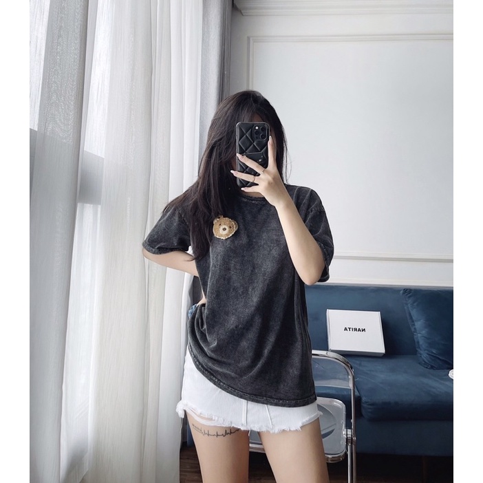 Xả Giá Shock Áo Loang Gấu Thêu Size M