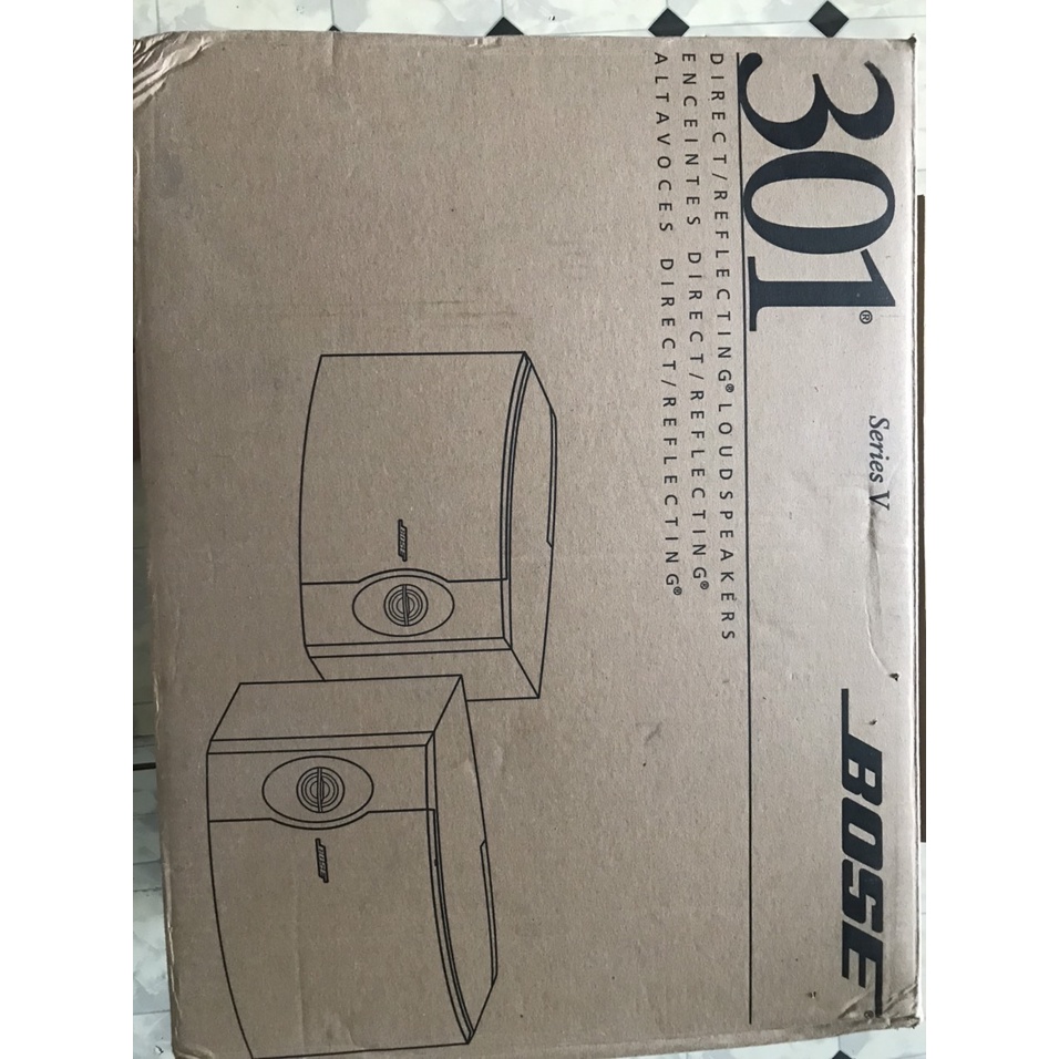 1 cặp loa Bose 301 @-V hàng Mỹ, SX tại Mexico còn bảo hành (Nhà ít sử dụng) mới 99,5%, còn thùng, xốp, giấy bảo hành.